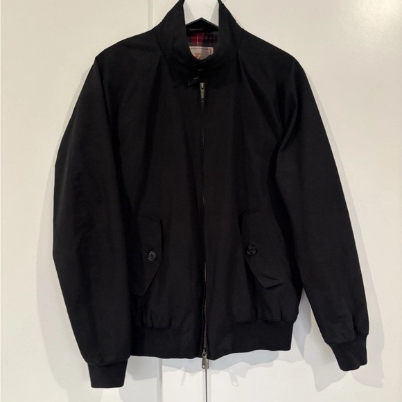 Baracuta High-Neck Zipped Black Jacket men's size 40 Made In England - Picture 4 of 9